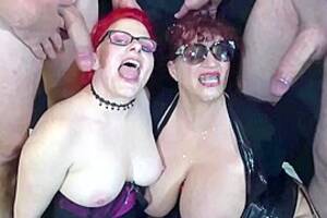 busty cum party - Mature Cum Sluts Mollie Foxxx and Busty Kim bukkake party - MollieFoxxx,  watch free porn video, HD
