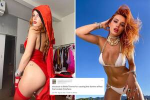 Irish Girl Porn - Bella Thorne blamed by users for OnlyFans banning porn after sex workers  bashed actress for joining raunchy platform | The Irish Sun