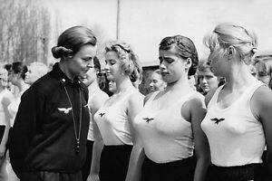 1940s German Girl - Germany. WWII, Female Youth Inspection, 1940-45. All that comes into