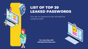 hacked porn passwords - Top 20 Passwords Leaked on Dark Web - AskCyberSecurity.com