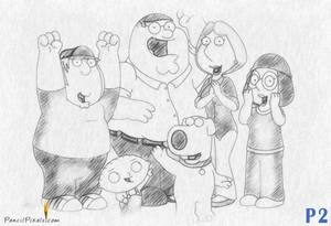Family Porn Pencil Art - Family Guy done in e-Pencil Script 2. PencilPixels - Scripts for one-