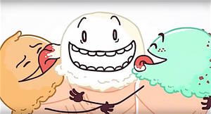 Cartoon Youngest Porn Ever - Ice cream cones have orgy in Bill Nye's cartoon that criticizes Christian  dogma
