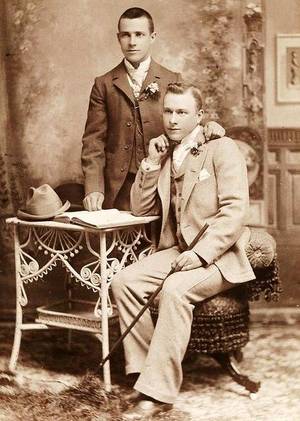 Gay Vintage Porn 1870s - Gay Couples of yesteryear