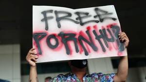 Banned Thai Porn - Thailand: Protest in Bangkok against ban on pornography websites | World  News | Sky News