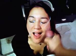 amateur latina facial - Olivia gets a massive cumshot facial shamefully recorded at  HomeMoviesTube.com