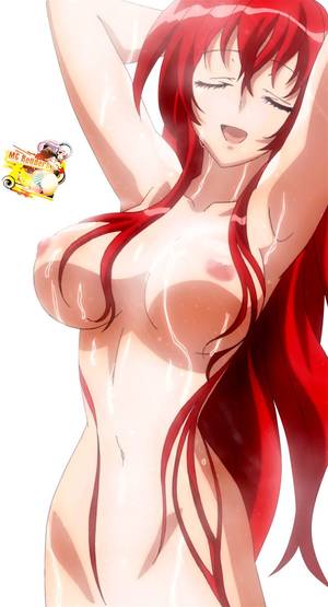 hot nude characters - High School DxD - Rias Gremory Render 38 Ecchi Naked Hentai Nipples Large  Breasts