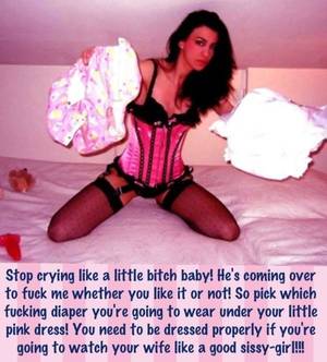 Adult Baby Porn Captions - A Sissy Husbands Fantasies : Photo