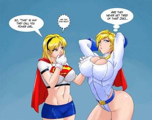 Naked Power Girl Dc Porn - Supergirl and Powergirl