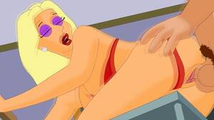 Blonde Cartoon Porn Family Guy - So hot and seductive blonde slut gets double teamed in Family Guy xxx toon