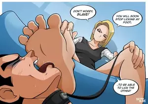dbz lesbian foot porn - Vegeta defeated and humiliated by android 18 nude porn picture |  Nudeporn.org