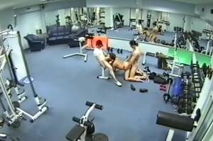 fitness sex cam - Its.PORN - Security cam in the gym filming threesome fuck!