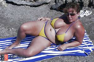 fat bikini granny - Scorching swimsuit granny plumper - ZB Porn