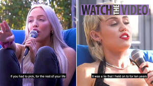 bikini shemale miley cyrus - Miley Cyrus reveals her first sexual experience was with two girls - and  she still prefers women | The Irish Sun