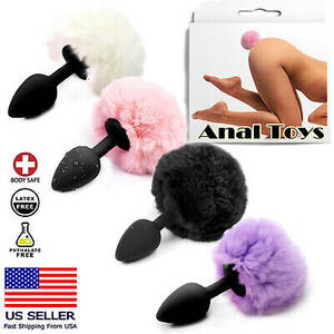 Bunny Ass Toy Porn - Silicone Bunny Tail Cosplay Anal Small Butt Plug Rabbit Role-Play Furry Sex  Toy | eBay