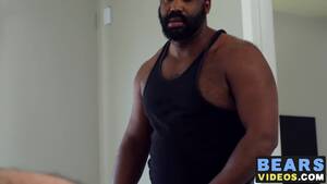 Black Bear Gay Porn - Big dicked black bear hammers blindfolded cub from behind - BoyFriendTV.com