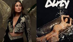 Kareena Kapoor - Kareena Kapoor Looks Sexy On Dirty Magazine Cover, Dons A See-Through  Manish Malhotra's Gilded Gown