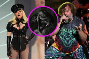 madonna porn blow job - Watch Jack Black Make Out With Madonna In Totally NSFW Tour Video