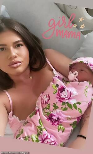 Chanel West Coast Sex Porn - Chanel West Coast and Dom Fenison welcome baby girl to the world after 'a  few complications' | Daily Mail Online