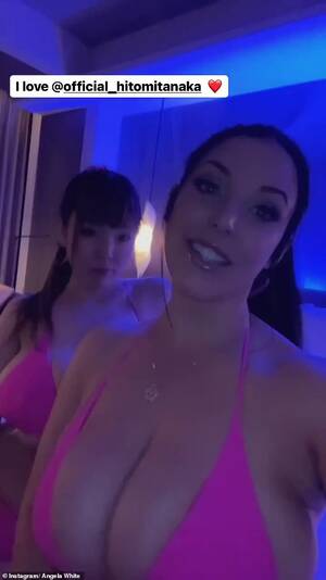 Hitomi Japanese Porn Star - Angela White defiantly returns to adult film with Hitomi Tanaka in shock  collaboration | Daily Mail Online