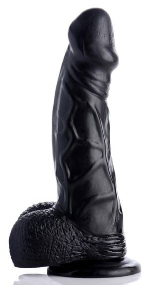 black dildo suction basic - 6.5 Inch Realistic Suction Cup Dildo- Black: Sex Toy Distributing