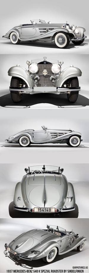Cool Car Porn - I'd live to ride off in this on my wedding day! 1937 Mercedes-Benz 540 K  Spezial Roadster by Sindelfingen. Find this Pin and more on Car Porn ...