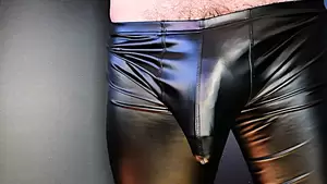 gangbang big dick tight leather - Cock bulge throbs in tight leather pants | xHamster