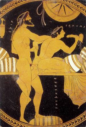 Ancient Art Porn - barebackwannabeslut: templeofposeidon: Greek Red-Figure Cup, Attic, circa  450 BC( Where is it kept ?