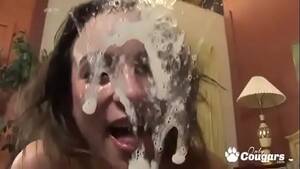 Huge Messy Facial Porn - Amber Rayne Gets A Big Messy Facial Then Licks Up The Splooge - XVIDEOS.COM