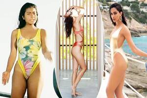 india kajol xxx - Disha Patani to Kajol: Actresses Who Donned Minimal Hot Monokinis Before  Deepika Padukone, See Pics