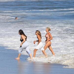 Amazing Topless Beach - Sofia Richie Flaunts Bikini Body During Beach Day With Friends