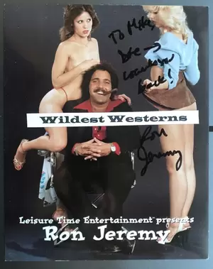 Classic Porn Captions - RON JEREMY signed photo vintage original autograph porn star Female Leggy  Legs | eBay
