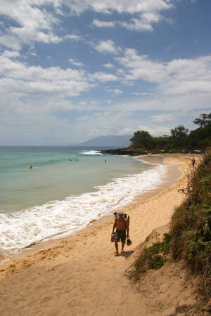 hairy nudist beach mom - Little Beach | Maui Guidebook