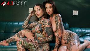 Lesbian Tattoo - Tigerlilly and Thumper Suicide get downright naughty - RedTube