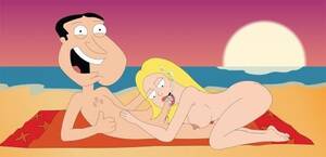 American Dad Porn Beach - Francine sucking off Quagmire on the beach with a sunset â€“ sex on the beach  is served! â€“ American Dad Porn