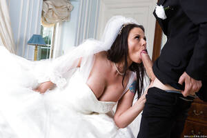 big cock wedding - European MILF Simony Diamond giving big cock oral sex in wedding dress -  Pichunter