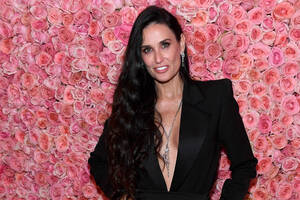 Demi Moore Porn Action - Demi Moore, 56, poses nude for Harper's Bazaar cover