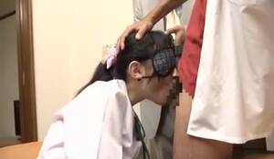 Japanese Blindfold Porn - Blindfolded Japanese teen in school uniform gives a deepthroat - Porn Video  at XXX Dessert Tube