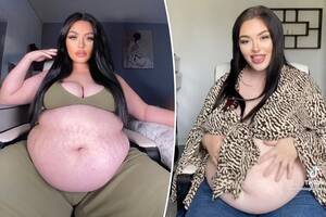 fat bbw porn star cookie - I was bullied for my big belly â€” but now I make $12K a month eating on  camera