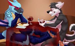 Furry Porn Cum On Feet - Great graphics in this game under the table a gay furry bird is using his  talons to give a dogs dick a footjob and you control to speed and when to  ...