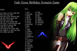 Birthday Porn Games - Code Geass Birthday Scenario Game | Birthday Scenario Game \