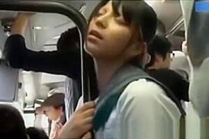 japanese bus wet pussy - Japanese School Girl On Public Bus Getting Her Pussy Wet, full 18 Years Old  fuck video (
