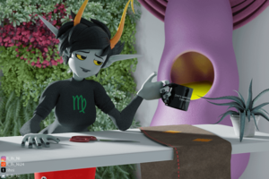 Homestuck 3d Porn - Kanaya Maryam invites you to her hive. 3D model by me. (Back to generation  5 models cuz it's kinda my comfort.) : r/homestuck