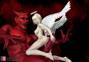 devil vs angel - Angel against a satan - ZB Porn