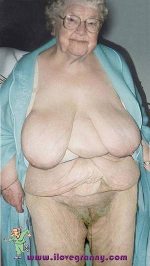 nice fat granny - Old fat bbw granny has sagging breasts