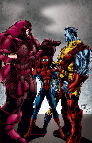 Juggernaut X Men Porn - Juggernaut vs Colossus: Not a great place for Spidey or Logan to be  standing.