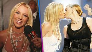 Jojo Siwa Porn Kissing - VMAs Madonna Kiss: Watch Britney Spears and Christina Aguilera's Post-Show  Reactions (Flashback)