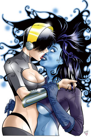 black queen marvel porn - Special mention for fanboy pleasing to the cover of Bomb Queen vs  Blacklight (one-shot). Why not just go straight to Eros for your porn  comics, hmm?