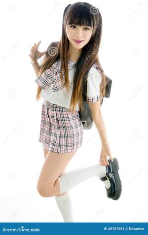 Asian Schoolgirl Uniform Sex - Asian Girl Student in School Uniform Stock Image - Image of lecture, asian:  48767581