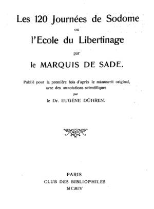 drunk club orgy - The 120 Days of Sodom - Wikipedia