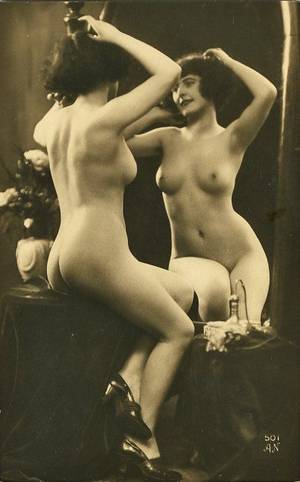 fine vintage nudes - Nude at the mirror | Vintage Fine Art B&W Pin Up Inspirations | Pinterest |  Nude, Vintage ladies and Vintage